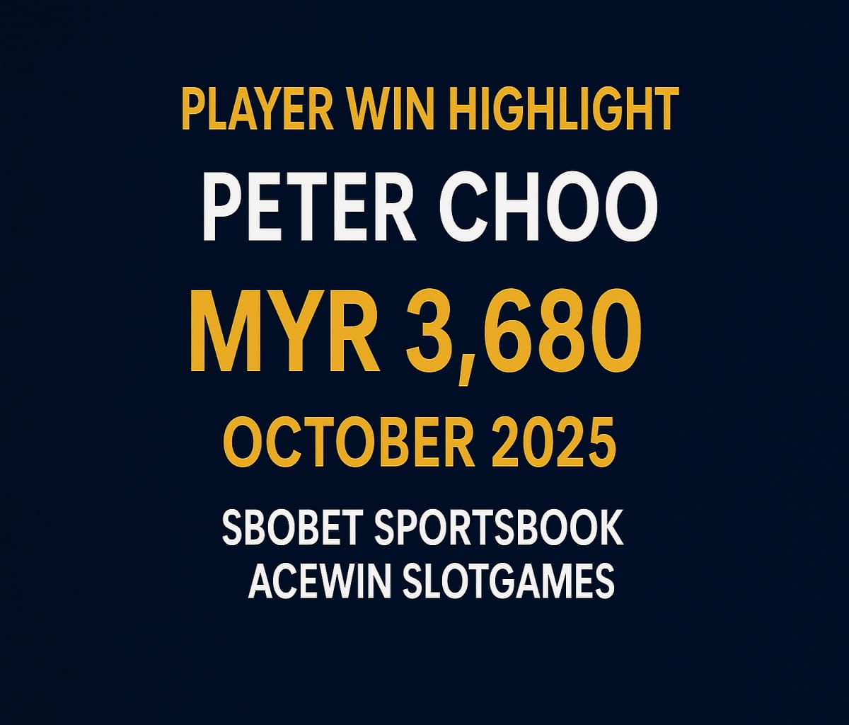 WINBOX VIP Player Peter Choo wins